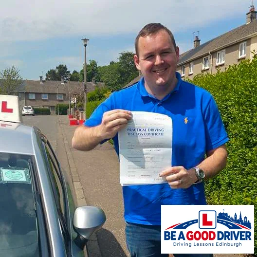 Successful learner with Adrian after passing their driving test