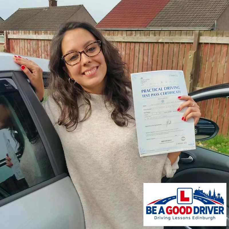 Successful learner with Adrian after passing their driving test